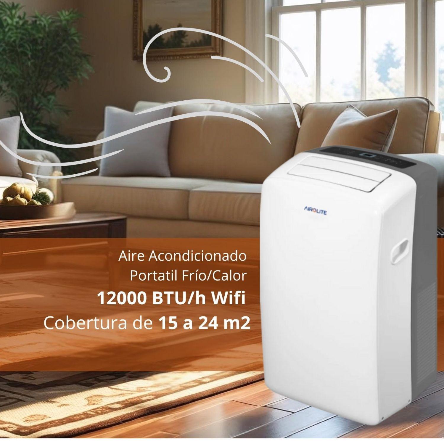 AIRE ACONDICIONADO PORTÁTIL AIROLITE CLIMATE PRO-12000 BTU/h WIFI-2