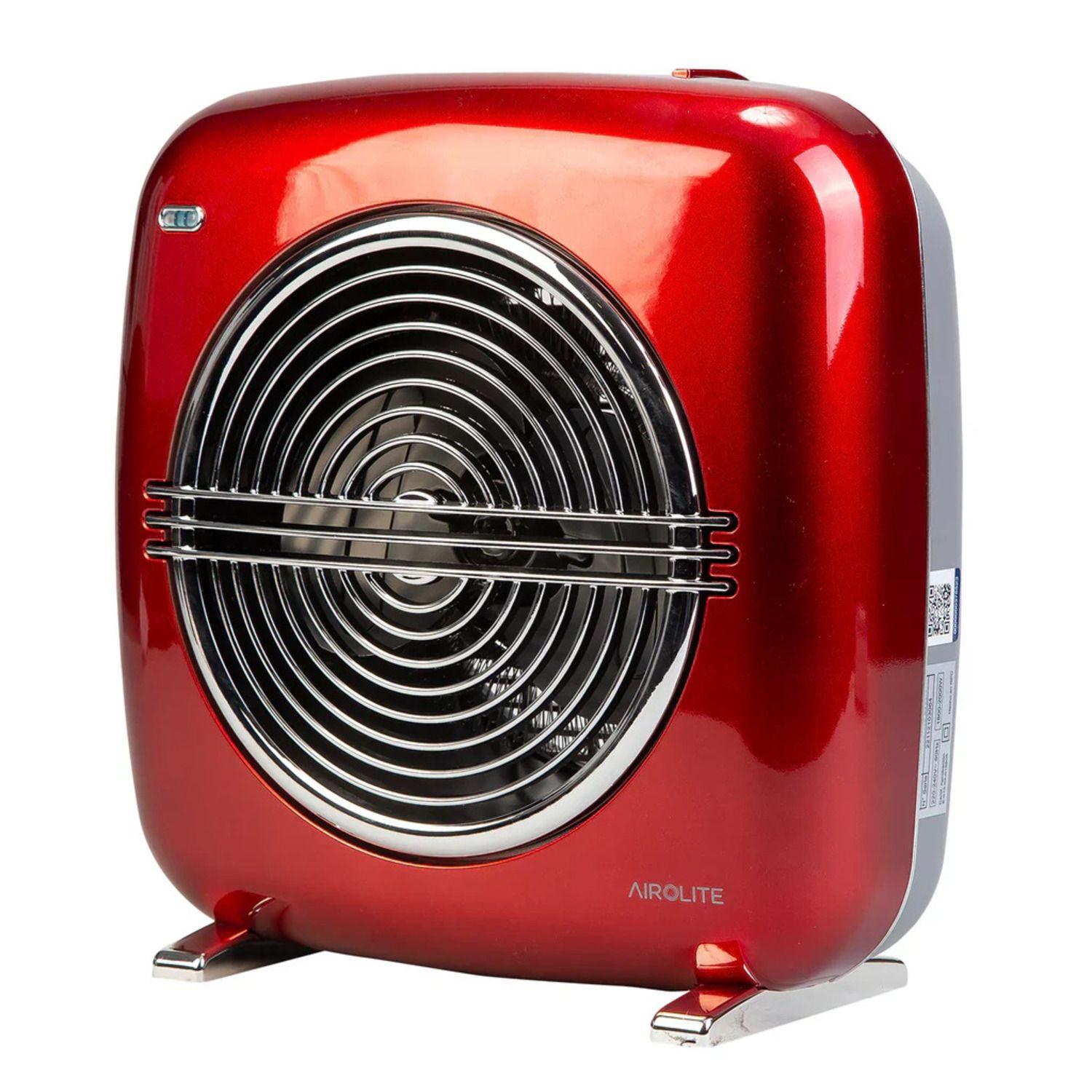 PACK CHIMENEA ELECTRICA HTV 200R + TERMOVENTILADOR VINTAGE ROJO HT RETRO 2000R-7