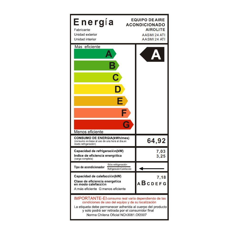AA AIROLITE SPLIT AASMI 24ATI ECO INV C/WIFI II-5