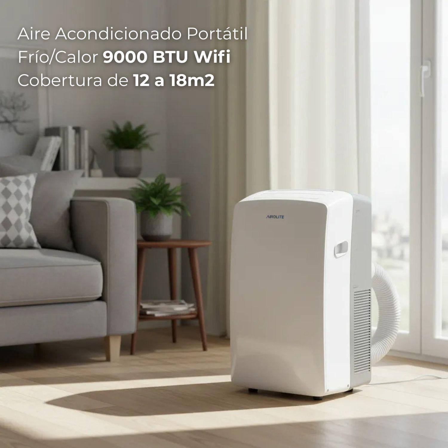AIRE ACONDICIONADO PORTÁTIL AIROLITE CLIMATE PRO- 9000 BTU WIFI-2