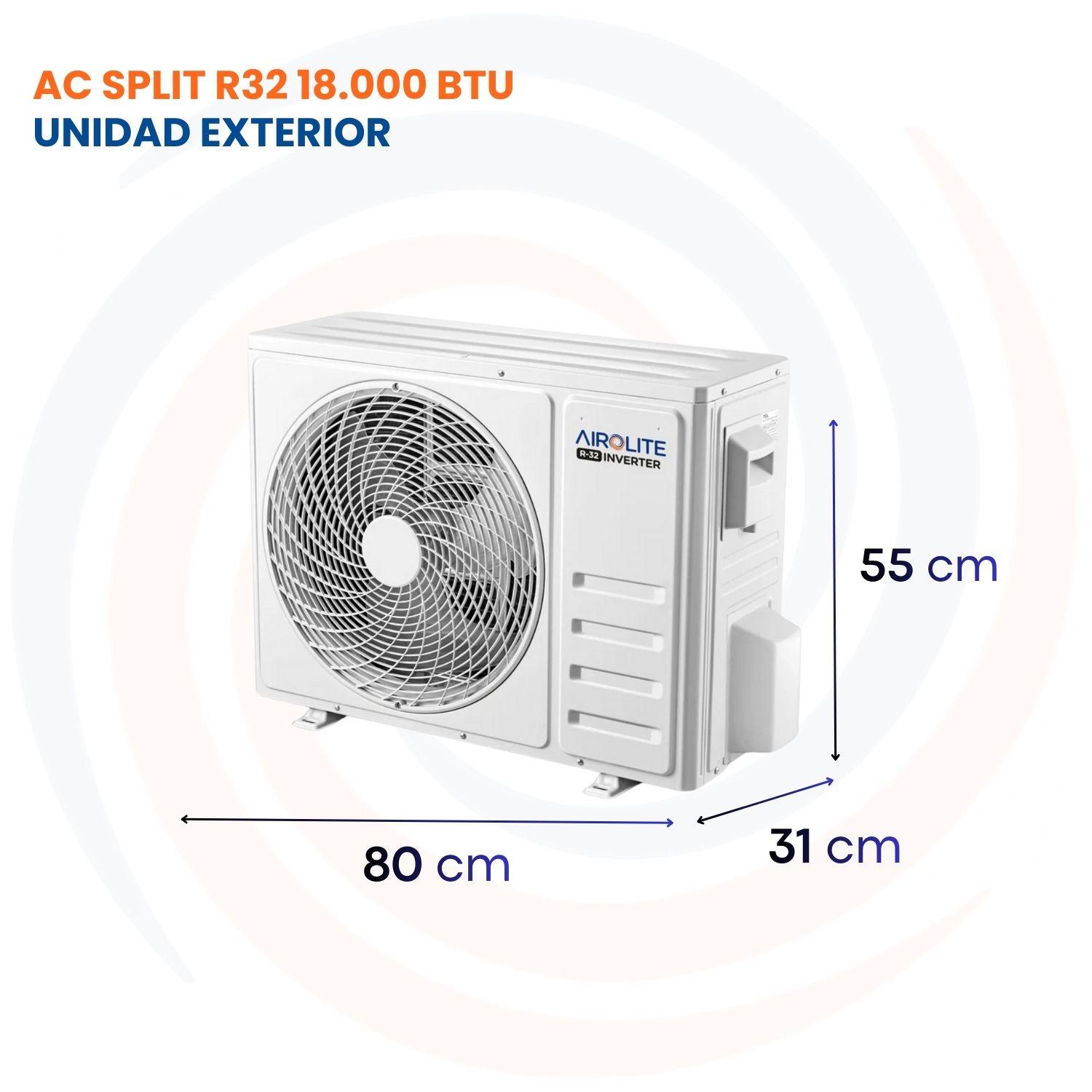 AIRE ACONDICIONADO SPLIT MURO FRÍO-CALOR 18000 BTU INV AIROLITE-5