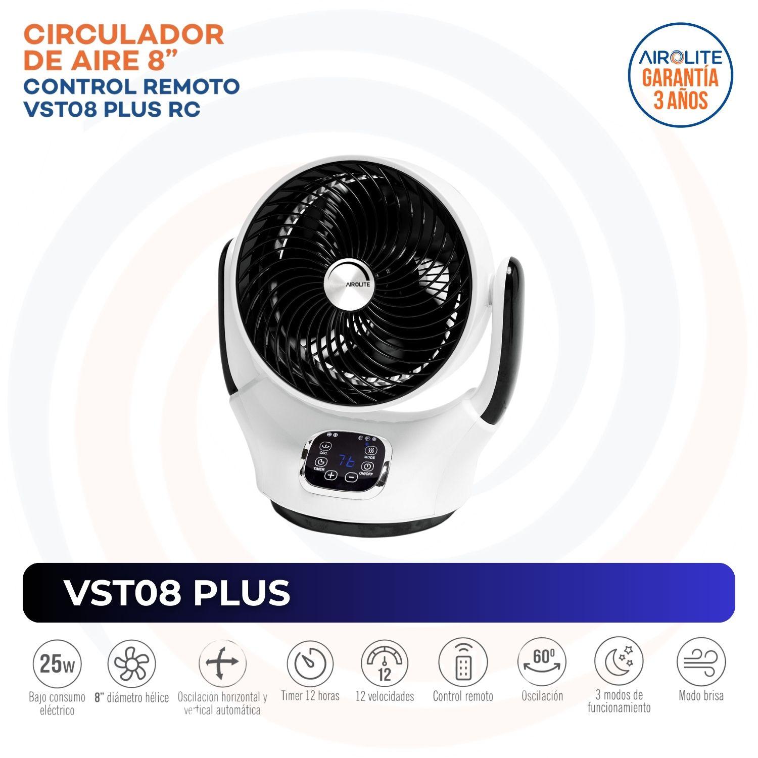VENTILADOR SOBREMESA AIROLITE VST08 PLUS-1