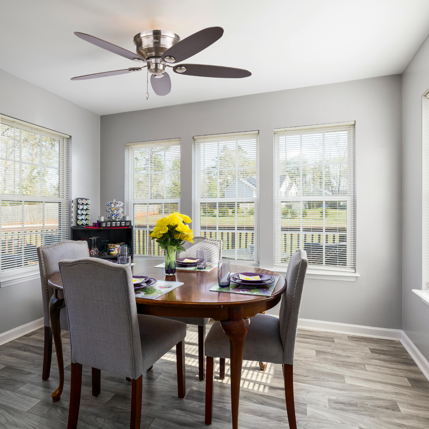 VENTILADOR DE TECHO HUNTER LOW PROFILE III 52-3