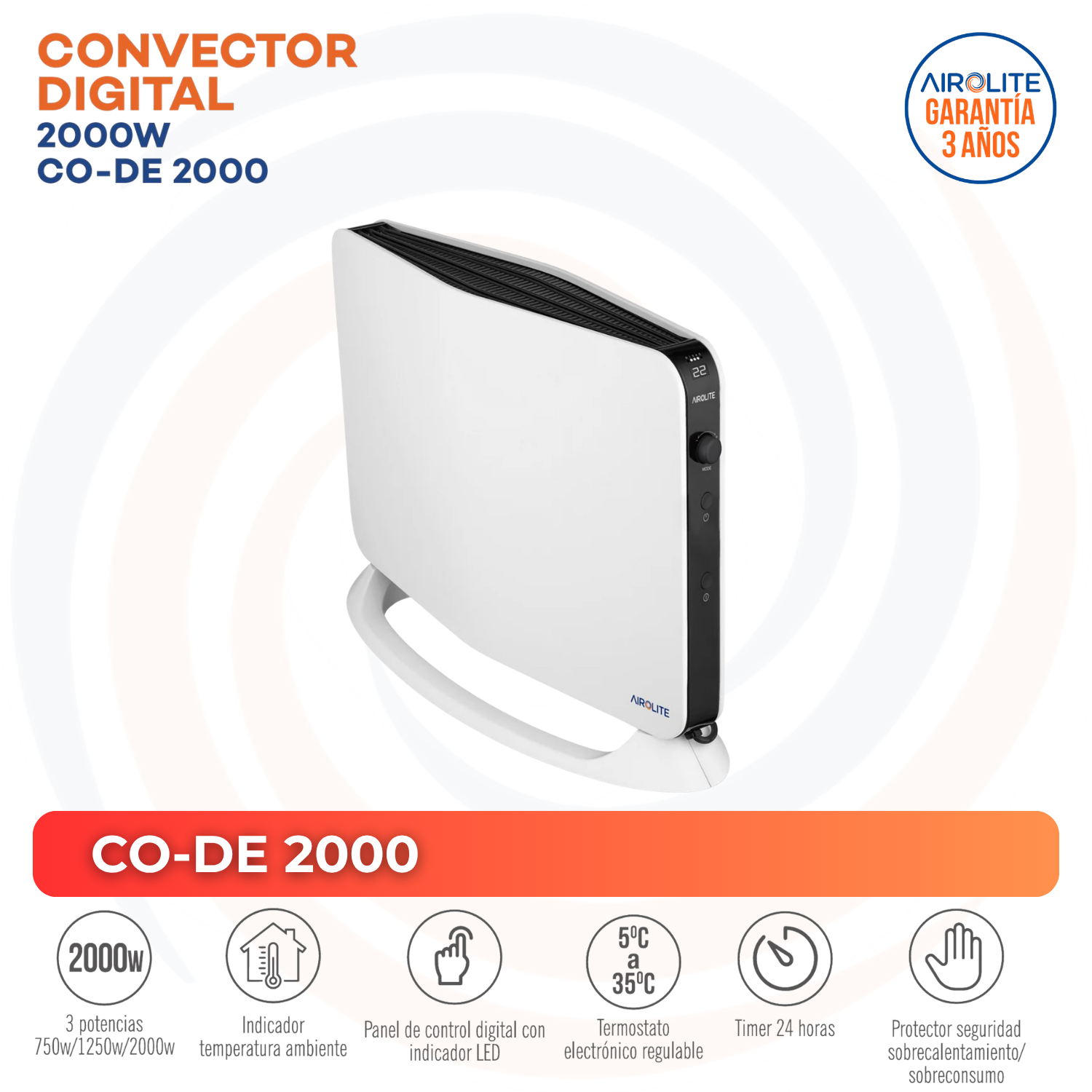 PACK X2  CONVECTOR DIGITAL CO-DE 2000-1