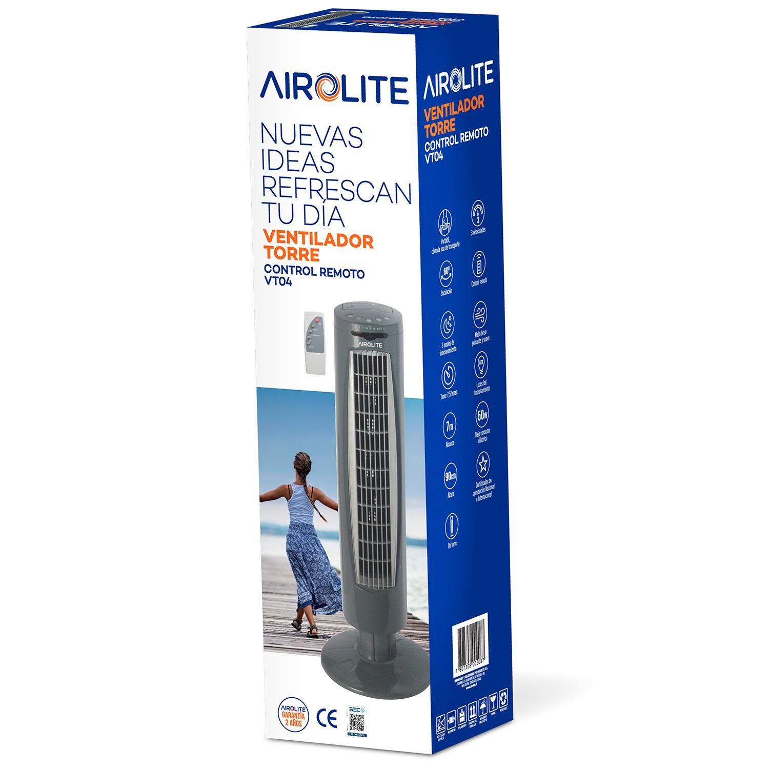 VENTILADOR TORRE VT04R AIROLITE C/CONTROL REMOTO-8