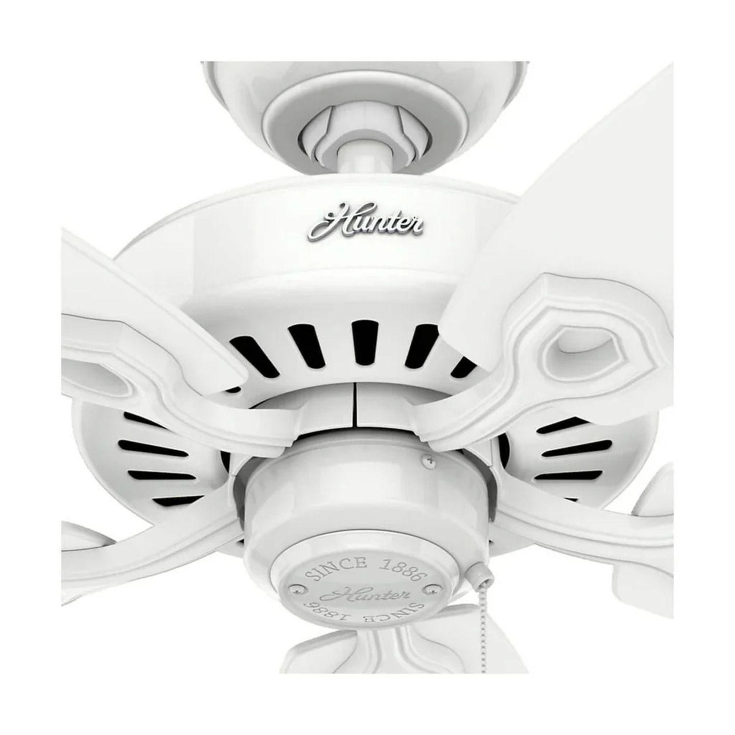 PACK X2 VENTILADOR DE TECHO HUNTER BUILDER ELITE BLANCO 52-2