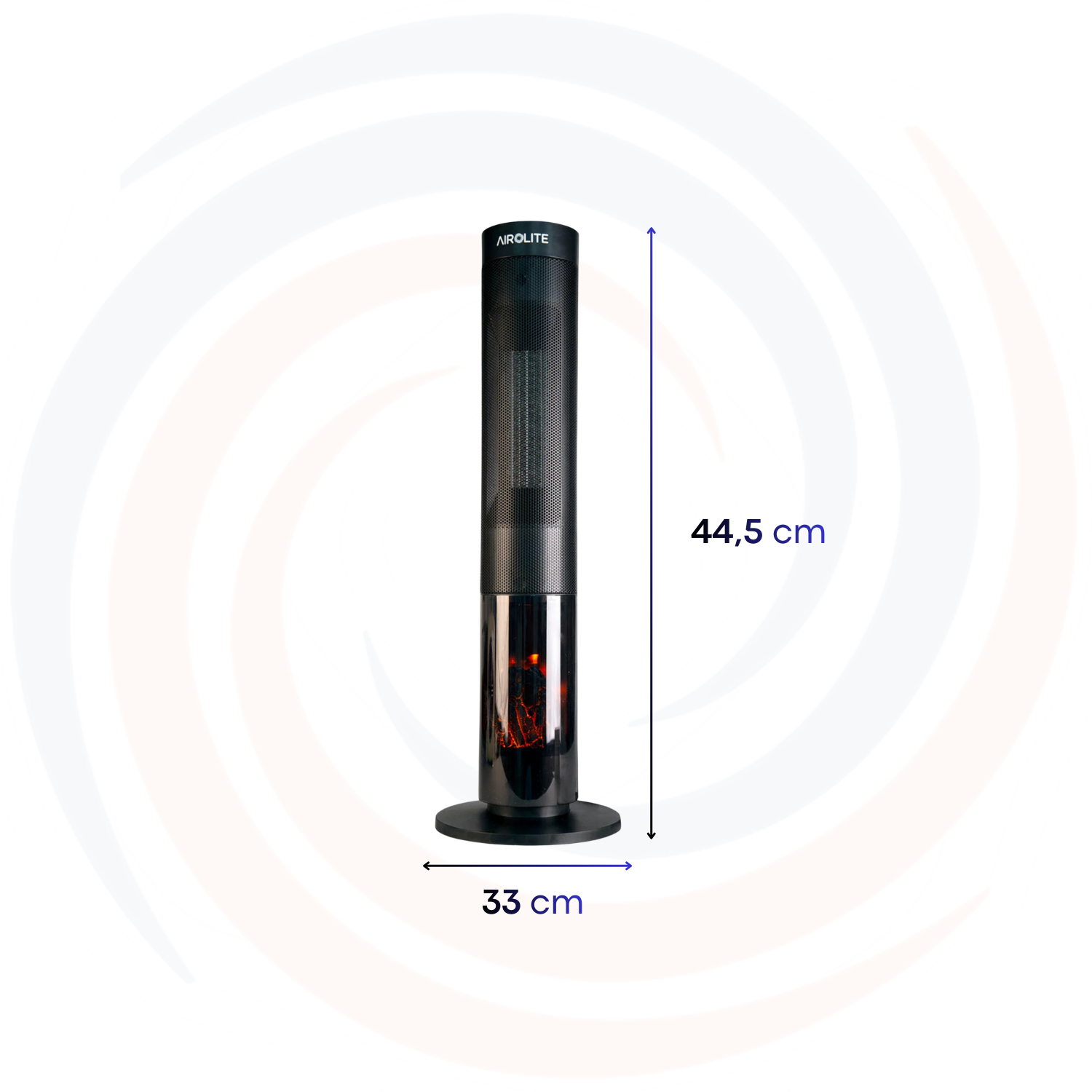 Chimenea Eléctrica Airolite HTV200R 2000W Negro-2