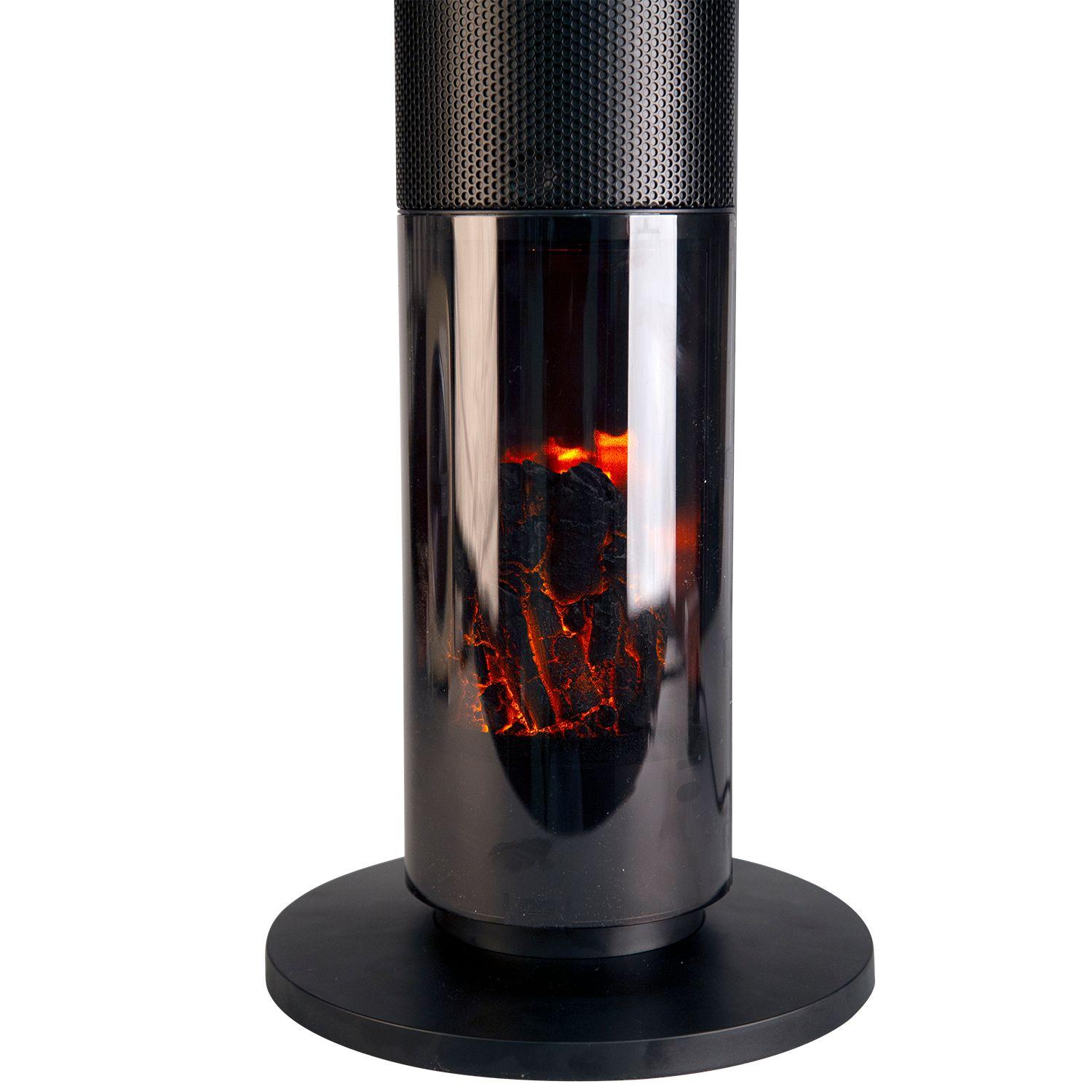 Chimenea Eléctrica Airolite HTV200R 2000W Negro-7