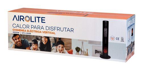 Chimenea Eléctrica Airolite HTV200R 2000W Negro-9