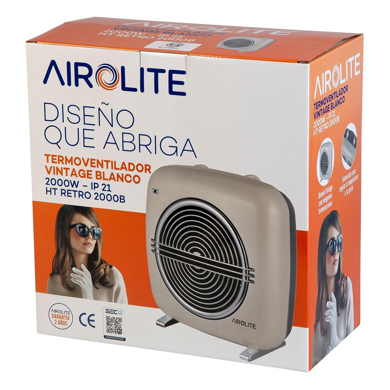 PACK X2 TERMOVENTILADOR VINTAGE BLANCO HT RETRO 2000B-3