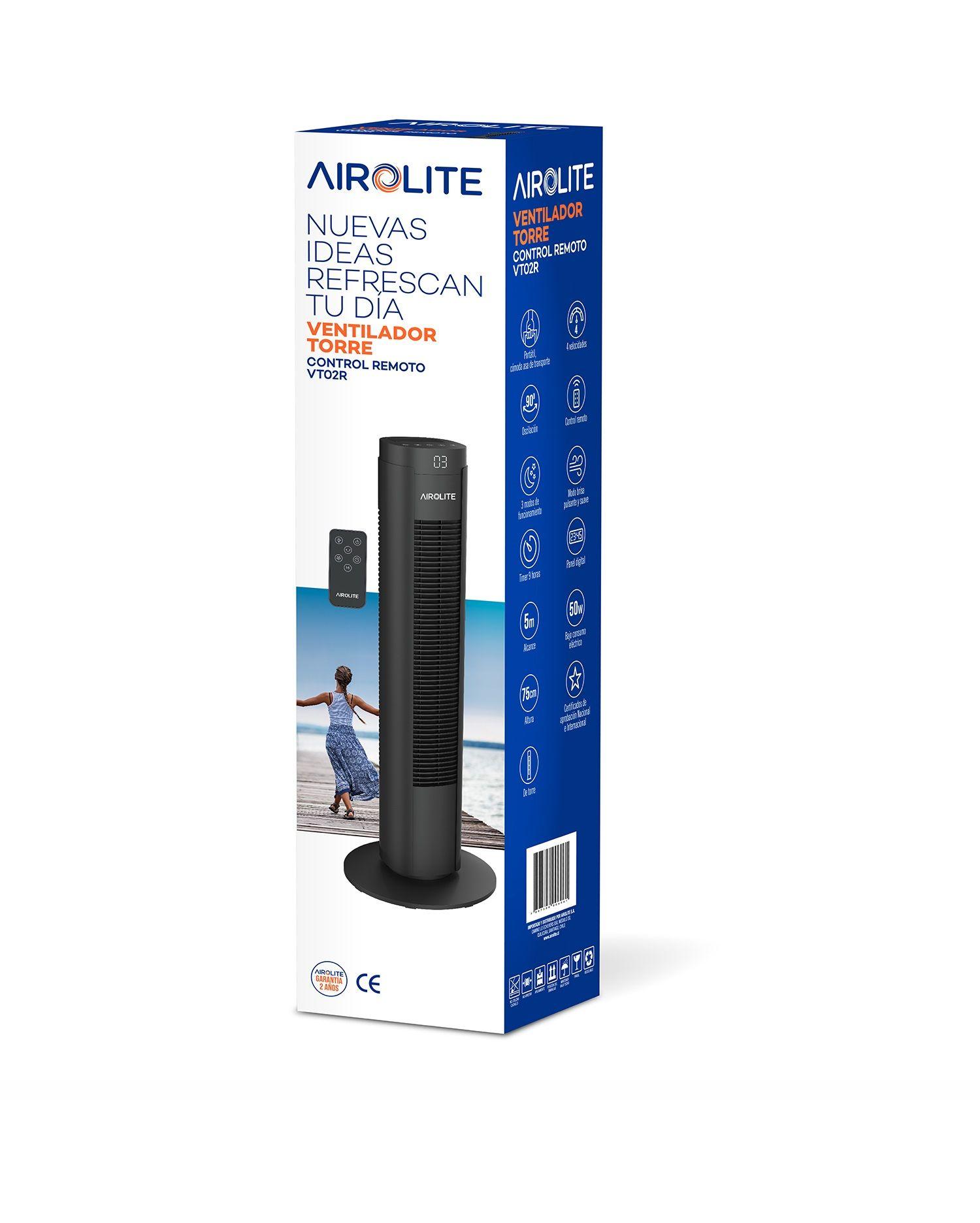 VENTILADOR TORRE VT02R AIROLITE C/CONTROL REMOTO-2