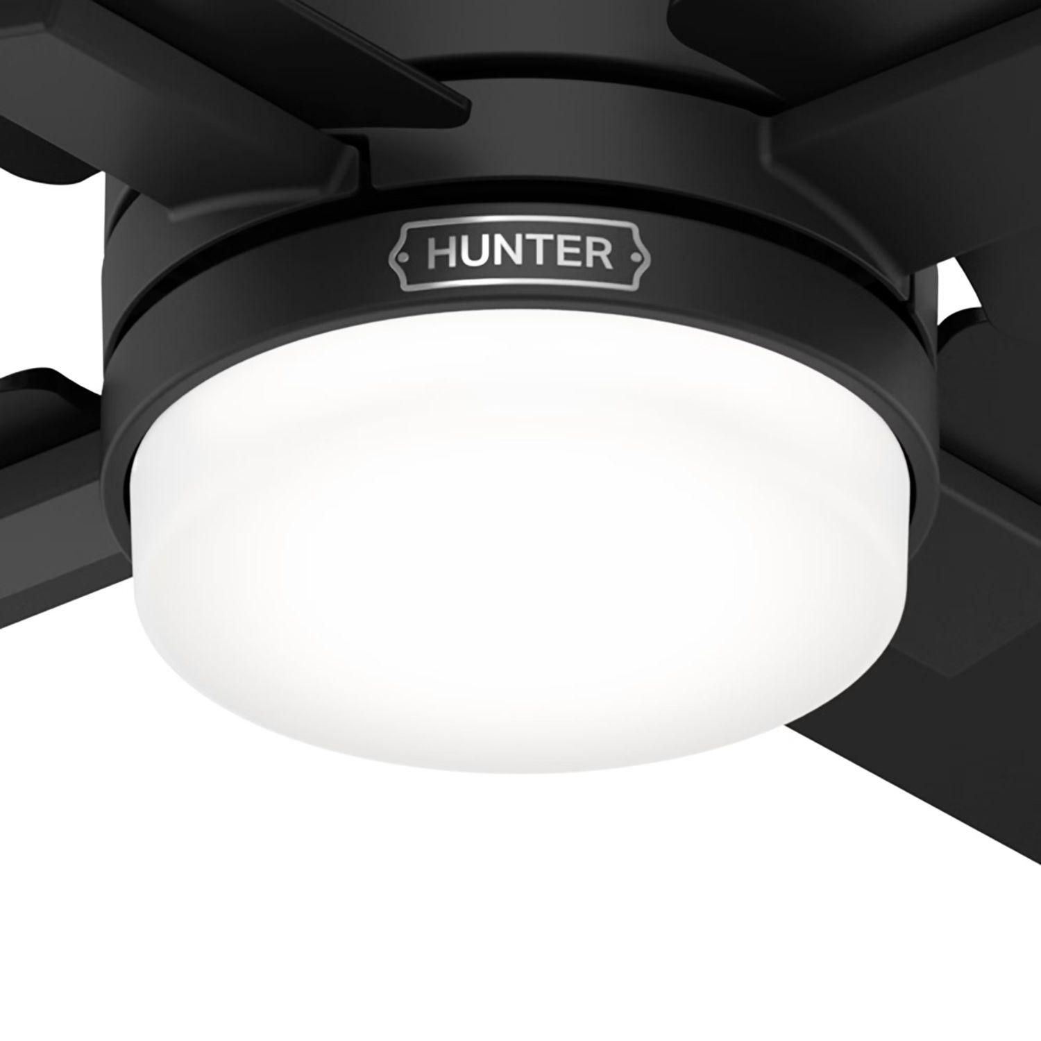 VENTILADOR TECHO HUNTER MILA NEGRO-2
