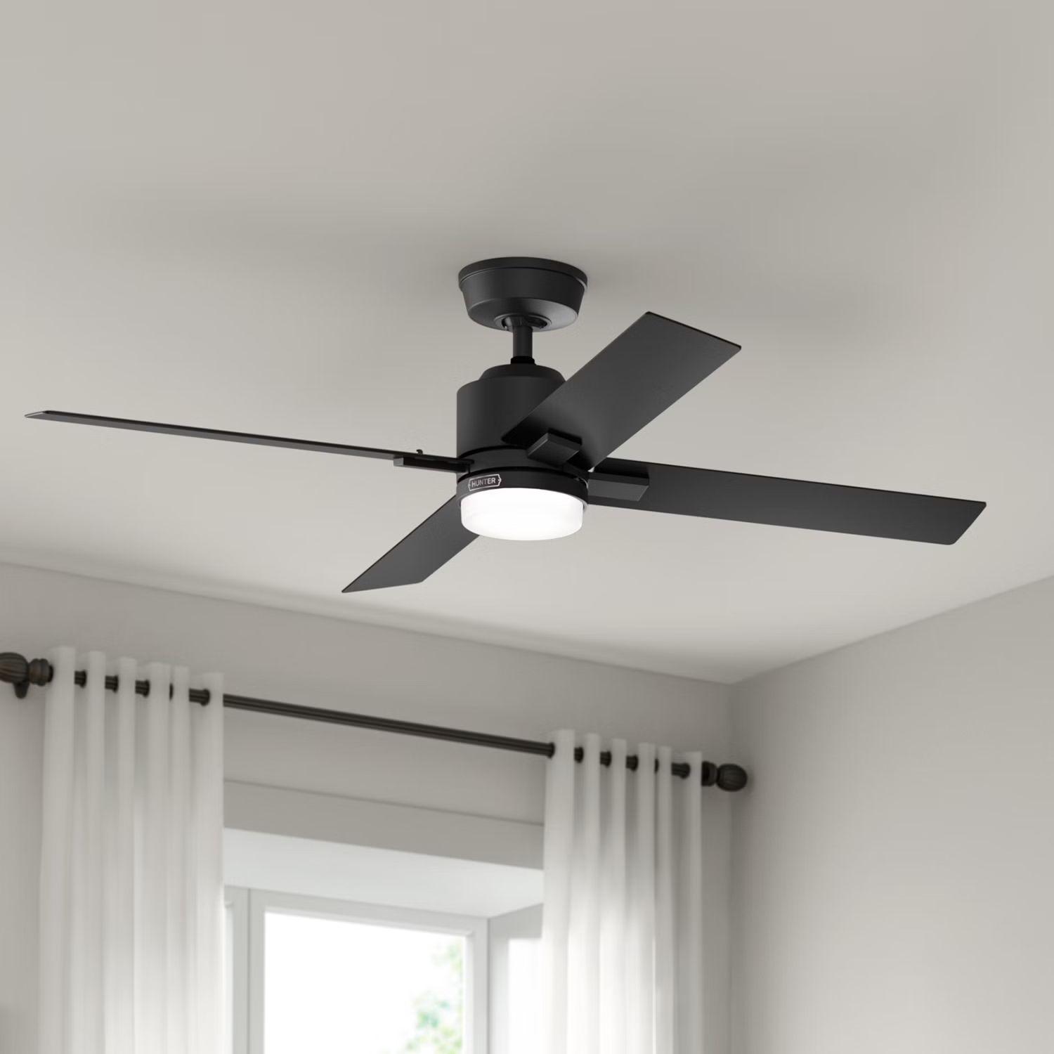 VENTILADOR TECHO HUNTER MILA NEGRO-3