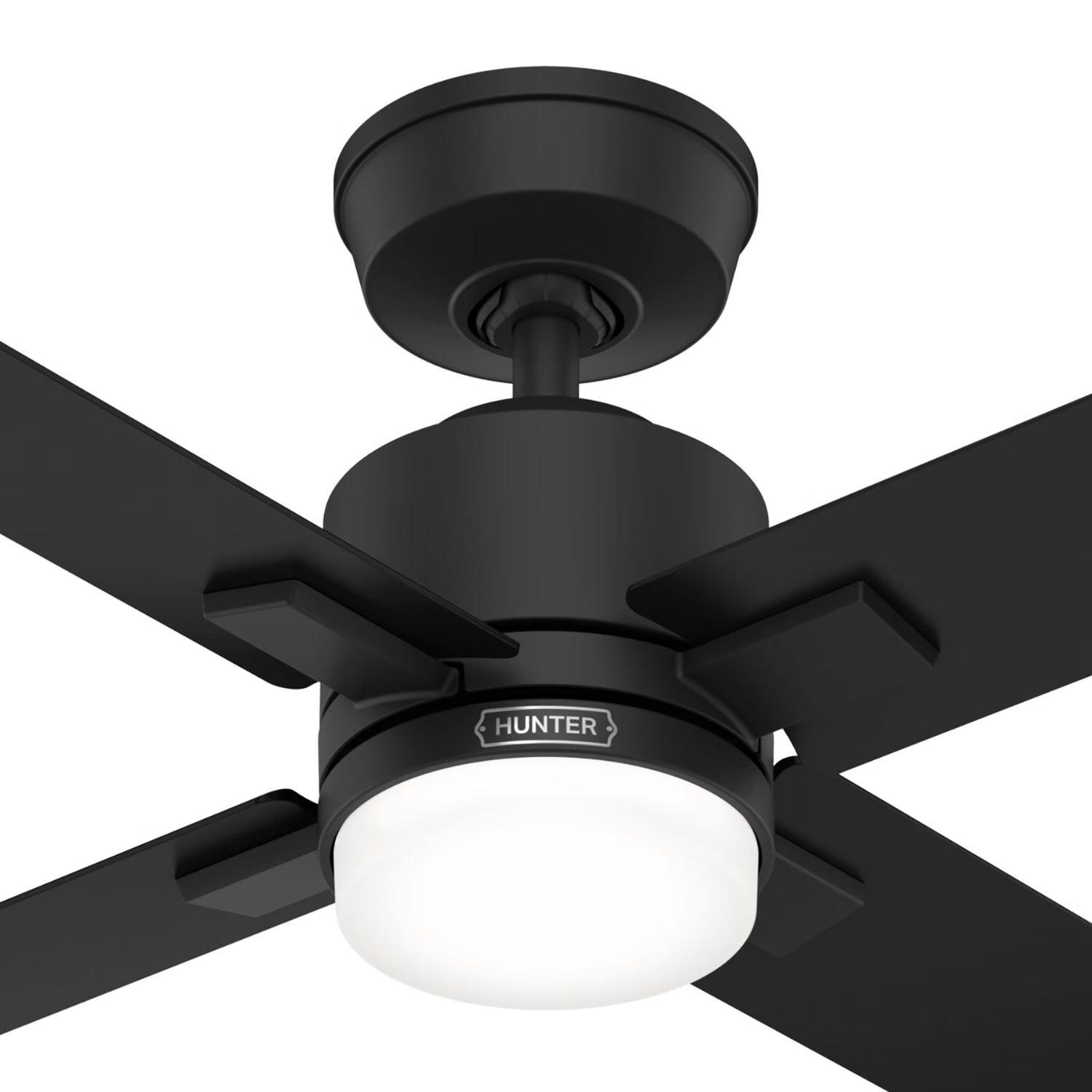 VENTILADOR TECHO HUNTER MILA NEGRO-5