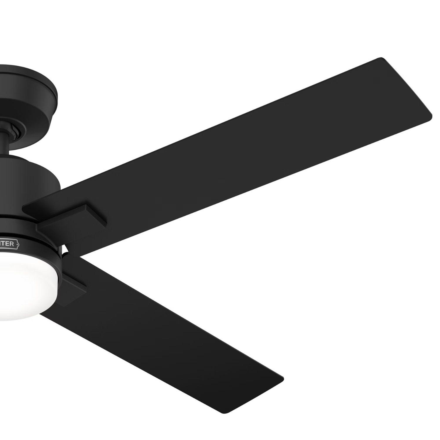 VENTILADOR TECHO HUNTER MILA NEGRO-7