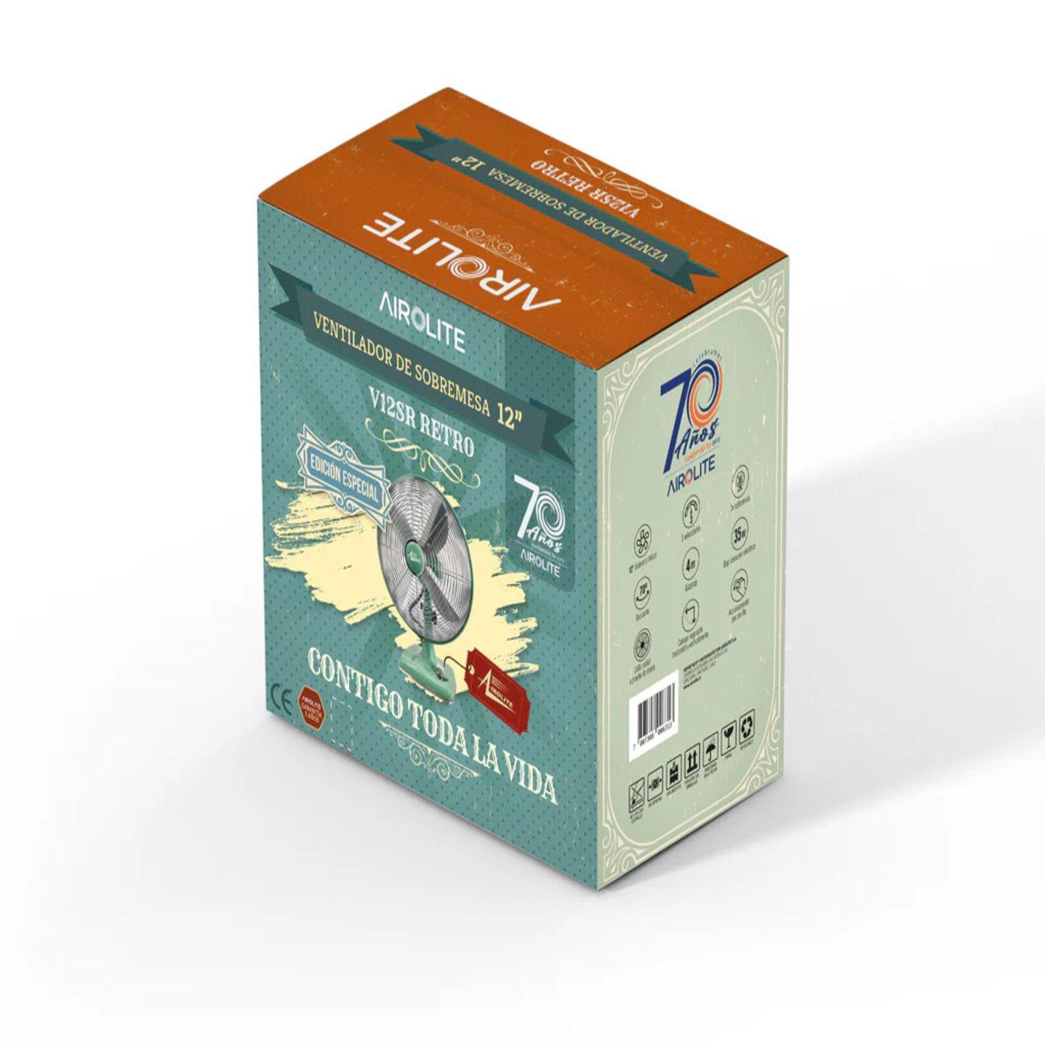 VENTILADOR SOBREMESA RETRO V12SRG-4