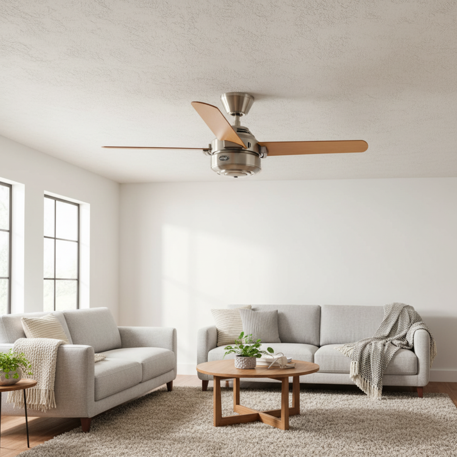 VENTILADOR DE TECHO HUNTER CARRERA NIQUEL 52-2