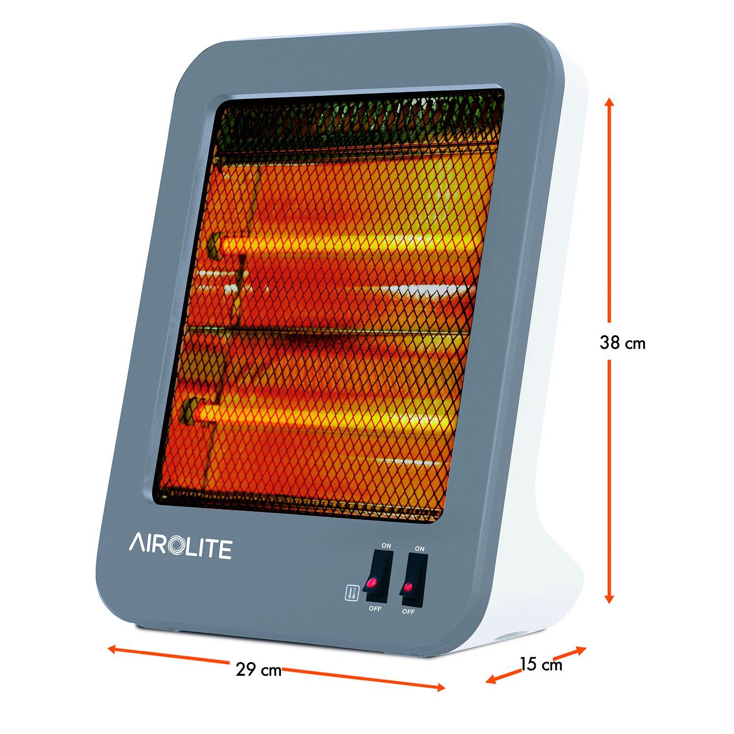 PACK X2 CALEFACTOR CUARZO VERTICAL 800W HQ80-2