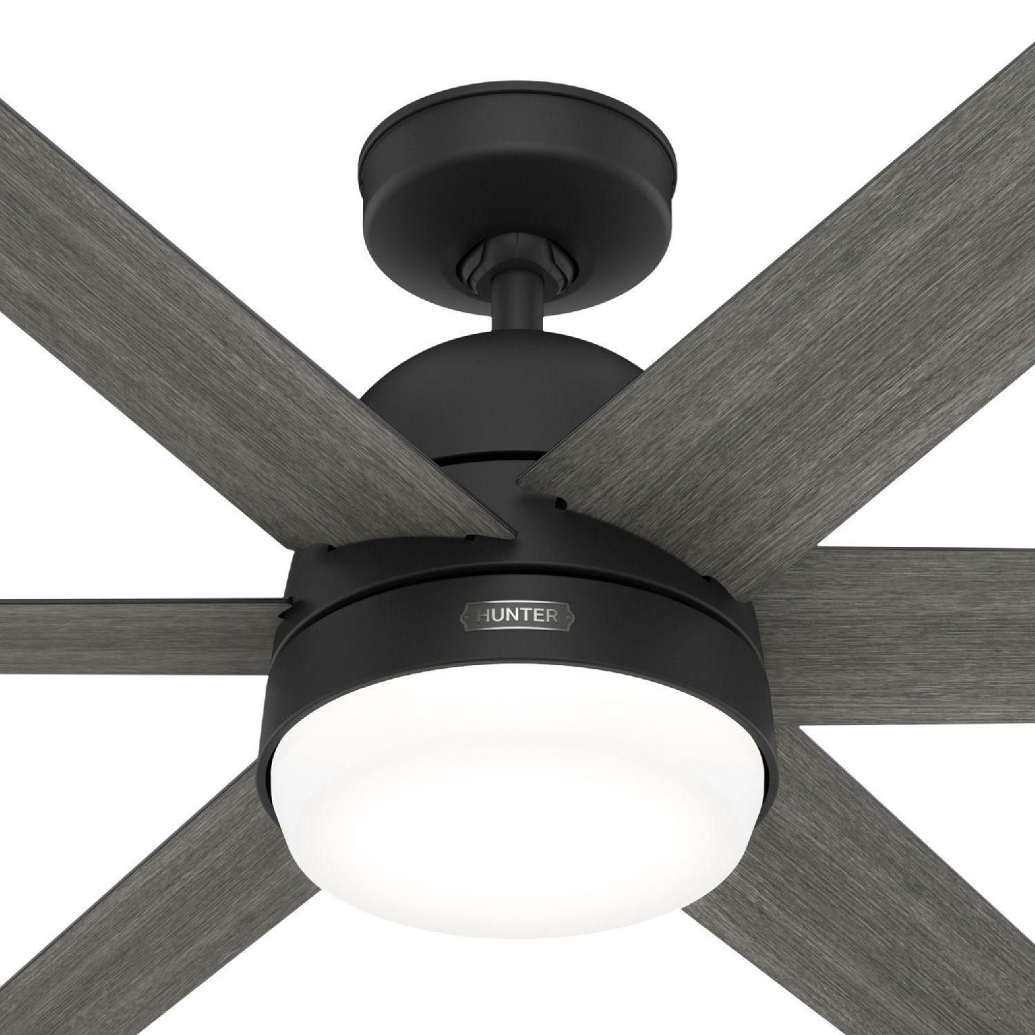 VENTILADOR TECHO HUNTER ARETE NEGRO-2