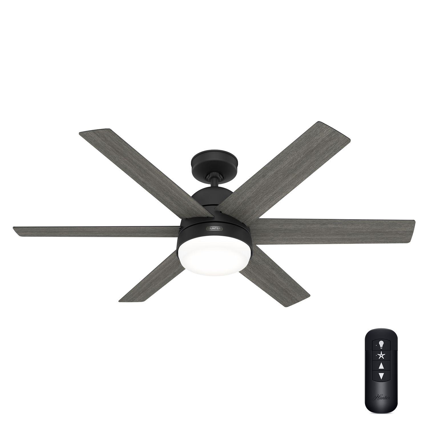 VENTILADOR TECHO HUNTER ARETE NEGRO-5