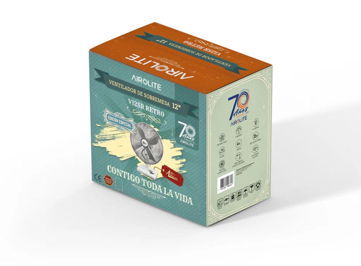 VENTILADOR SOBREMESA RETRO V12SRW-5