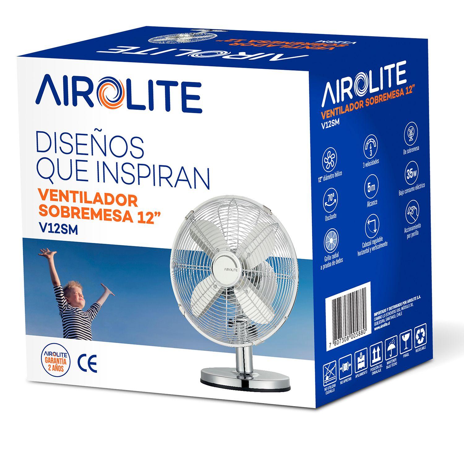 Ventilador Sobremesa 12  V12sm Metal Airolite-2