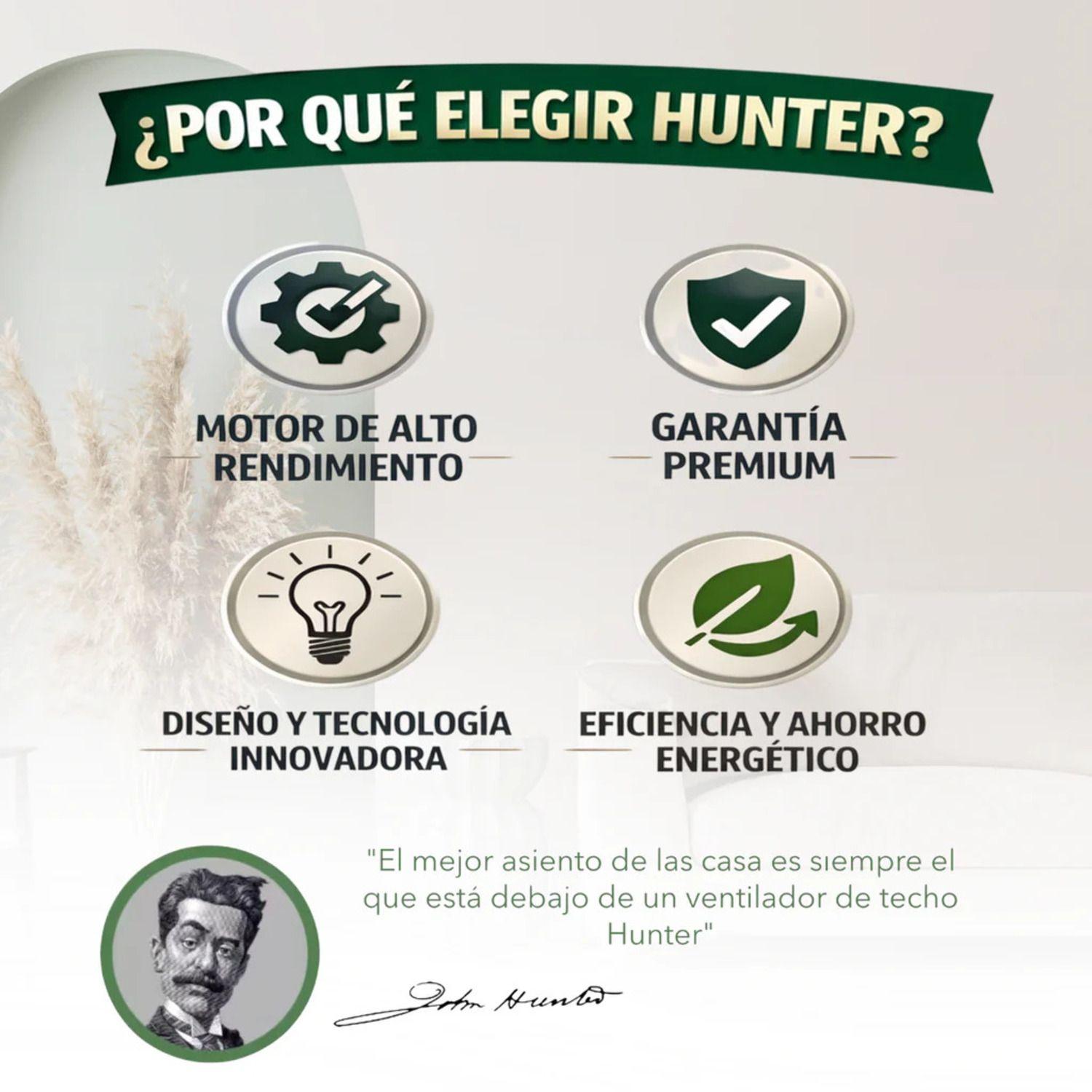 PACK X2 VENTILADOR DE TECHO HUNTER STILE 46-2