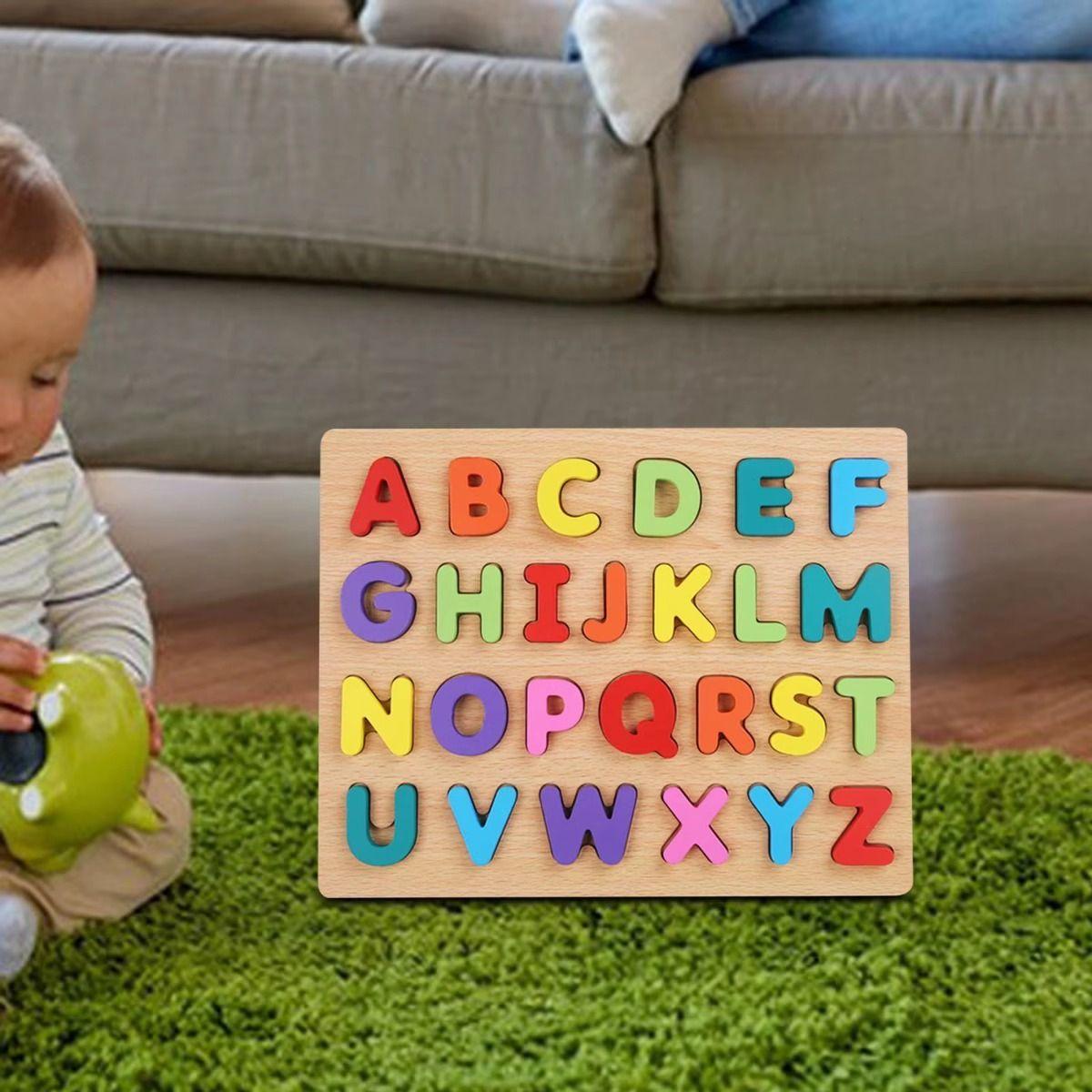 Set 3 Rompecabezas Madera Numero Letras Educativo Niños Lau-3