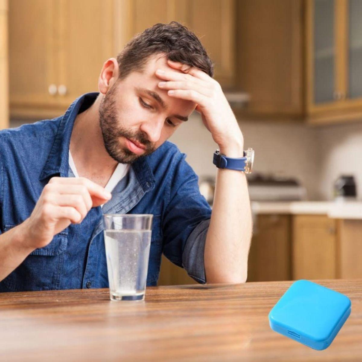 SET 6 PASTILLEROS MINI 2 COMPARTIMIENTO PORTATILES LAU-9