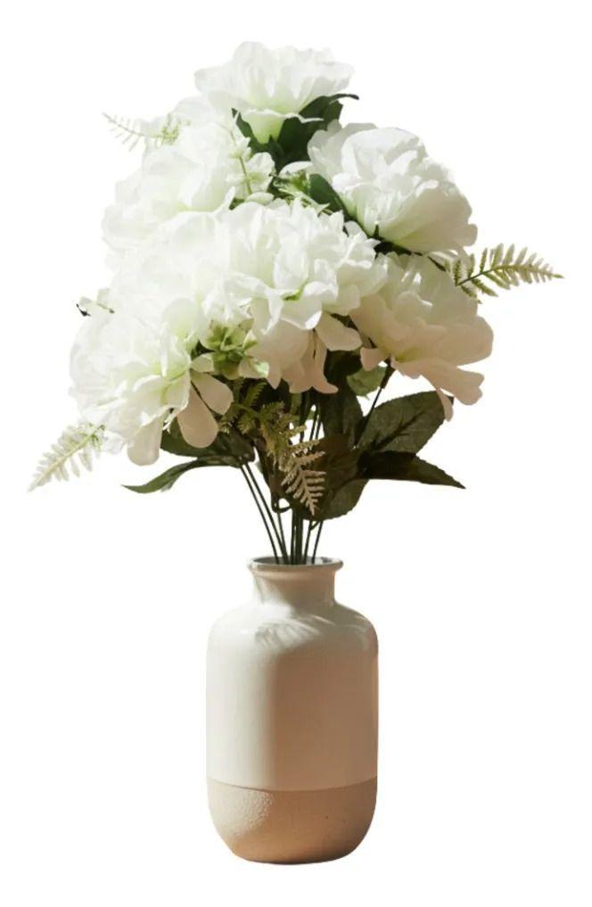 Set 3 Ramo Floral Ornamental Artificial Diseño Peonía Jhn-2