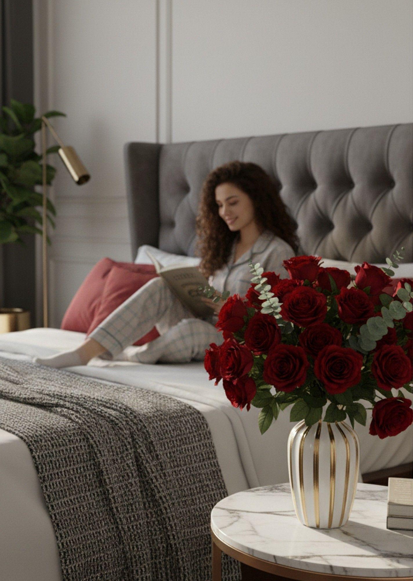 Florero Decorativo Elegancia Rayada Lujo Jarrón Adorno Jhn-3