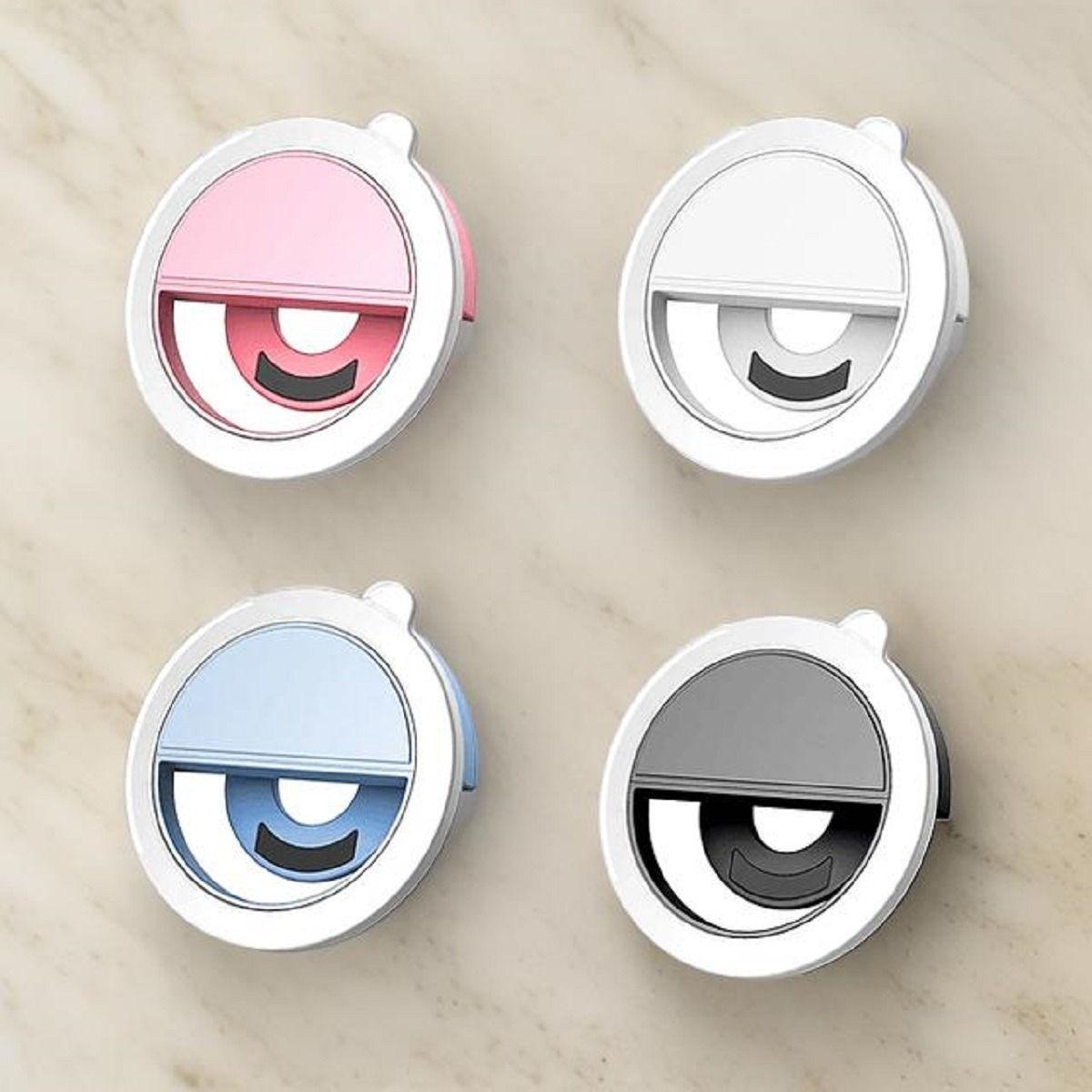 Set 4 Mini Flash Aro LED Selfie Portátil Recargable Lau-7