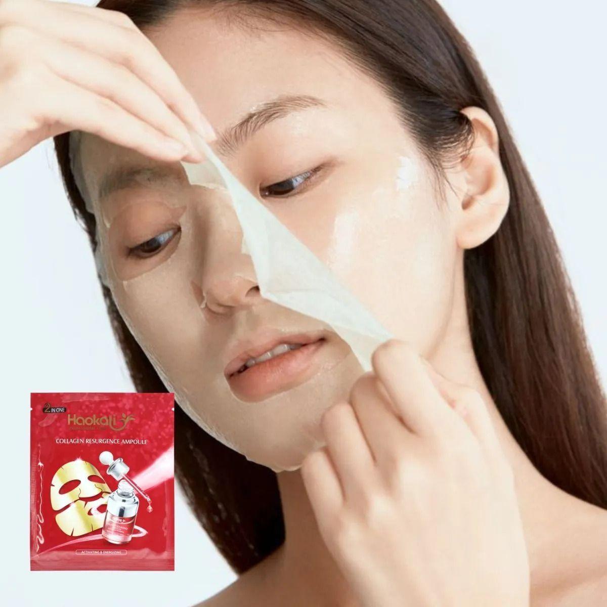 SET 2 MASCARILLAS FACIAL REAFIRMANTE DE COLAGENO LAU-3