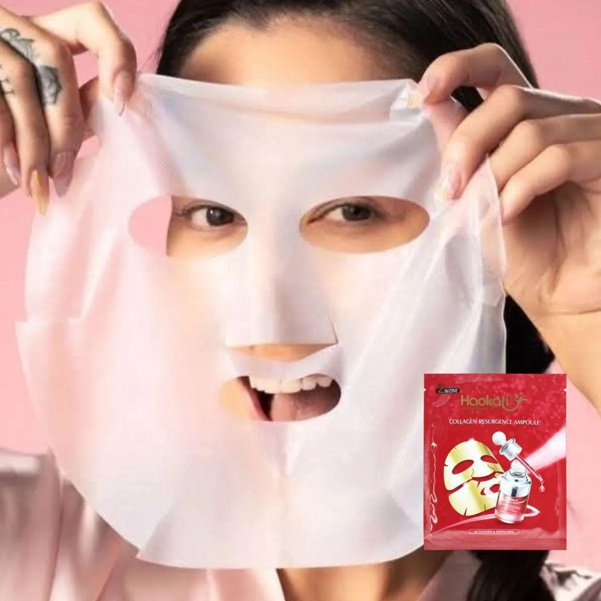 SET 2 MASCARILLAS FACIAL REAFIRMANTE DE COLAGENO LAU-7