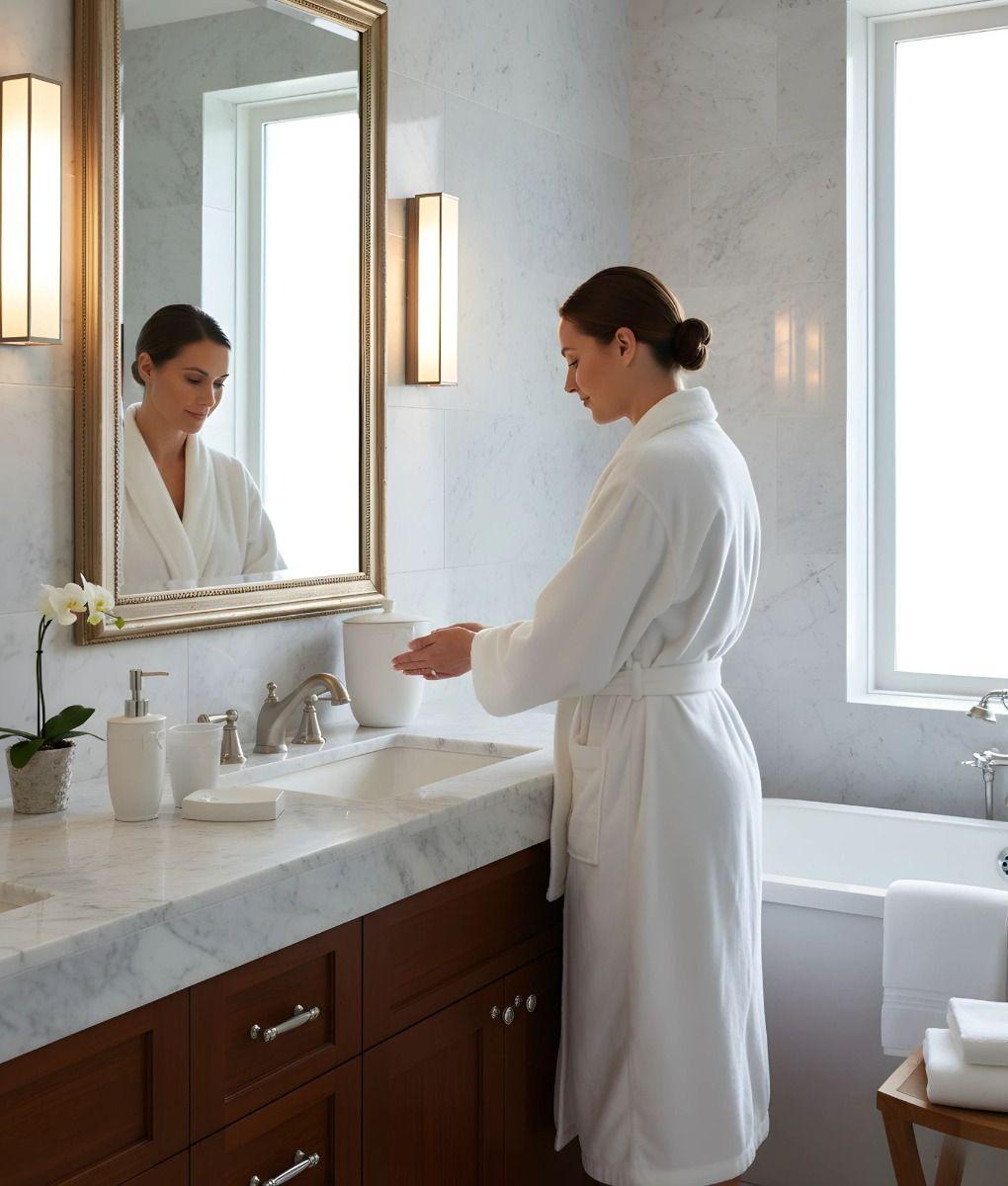 Set Accesorios Baño Decoración Lujo Minimalista Hogar Jhn-2