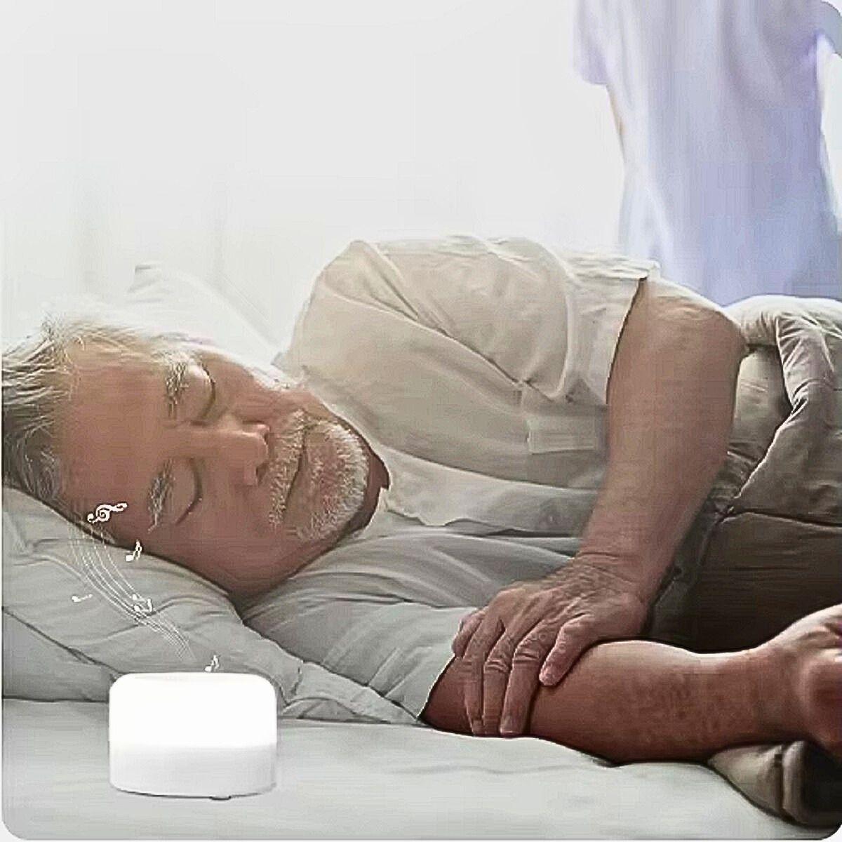 Monitor Ruido Blanco Luz Colores Melodías Relajante Bebé Lau-7