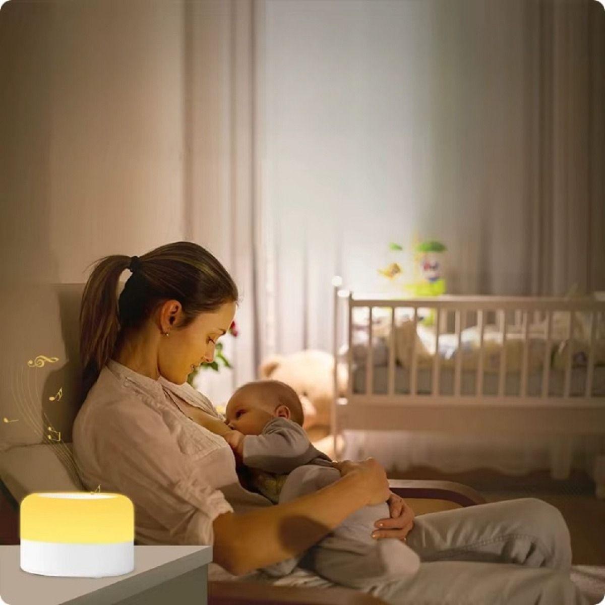 Monitor Ruido Blanco Luz Colores Melodías Relajante Bebé Lau-9