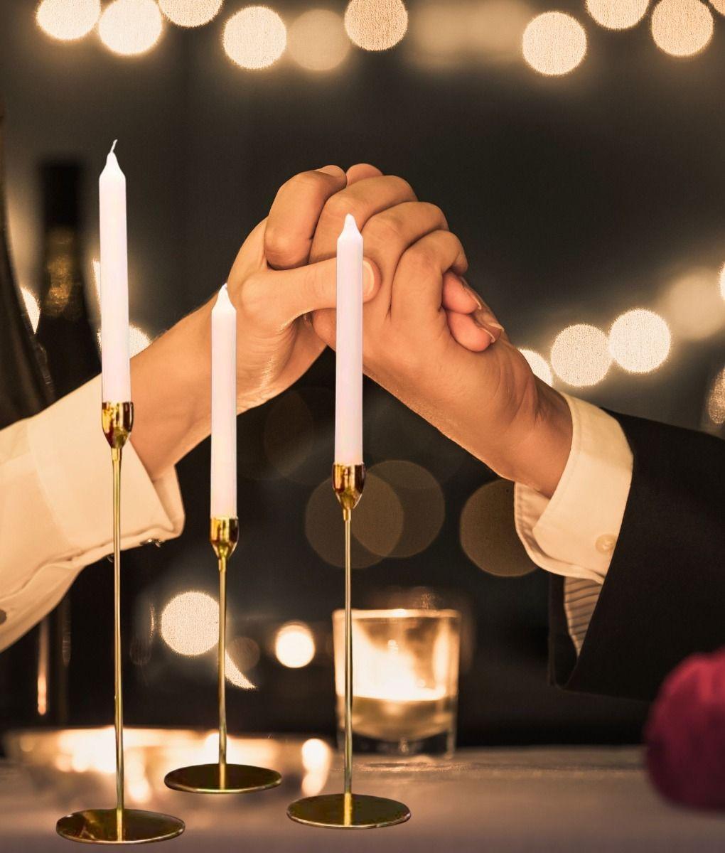 Set 3 Portavelas Decorativo Candelero Adorno Hogar Jhn-3