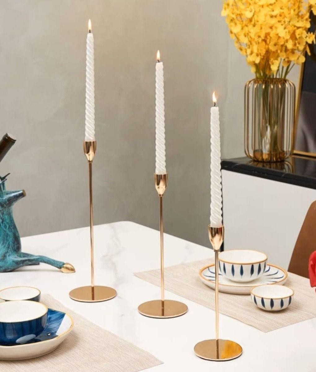 Set 3 Portavelas Decorativo Candelero Adorno Hogar Jhn-5