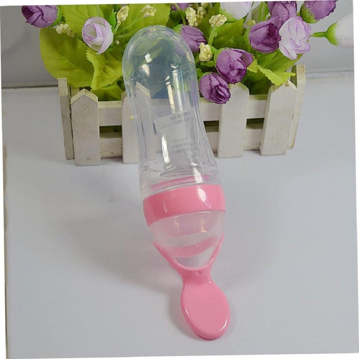 Set 4 Mamadera Silicona Cuchara  Alimentacion Bebe Lau-3