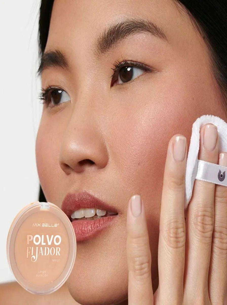 Pack 2 Polvo Compacto Mate Fijador Larga Duracion Lau-4