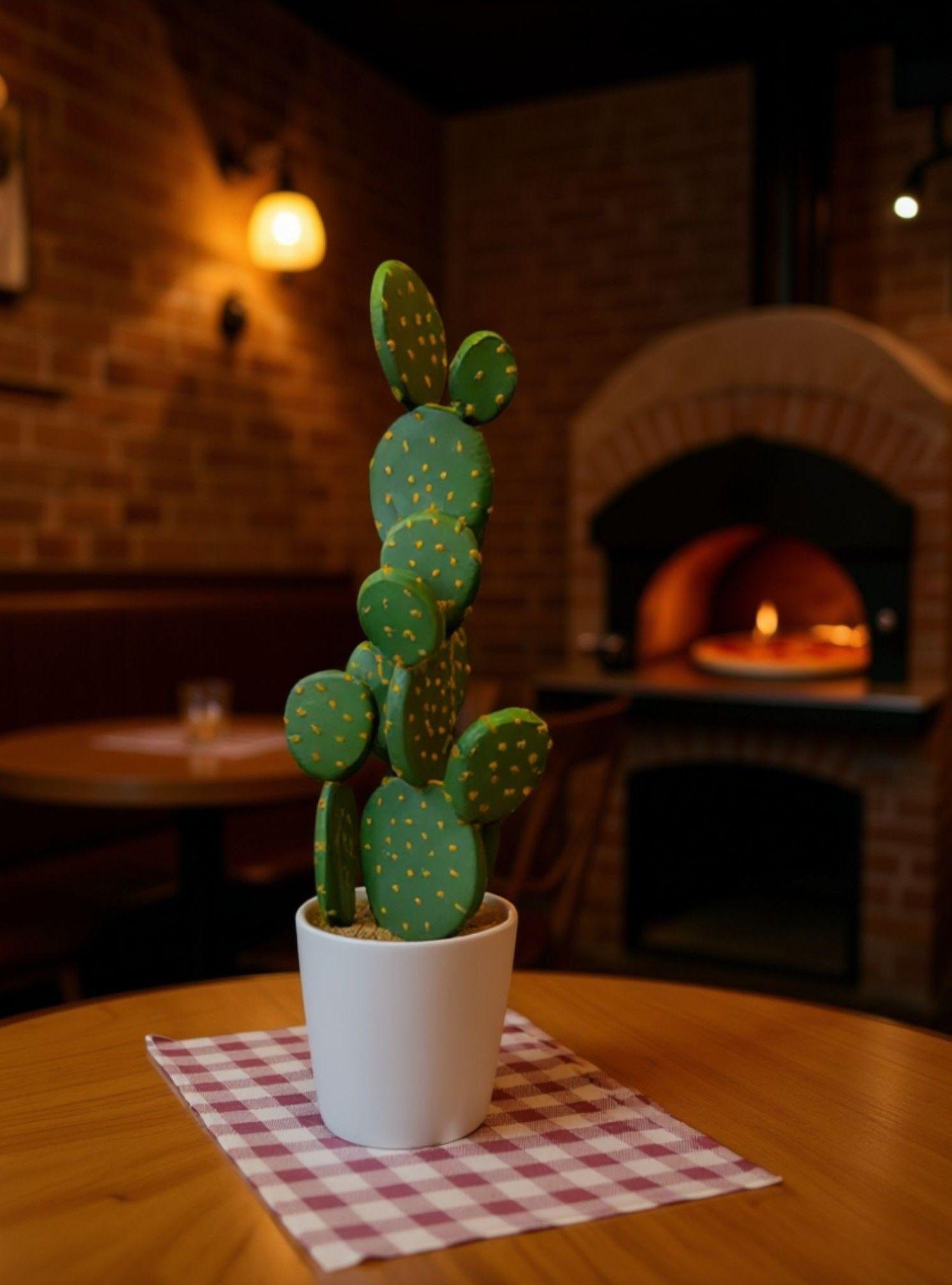 Planta Artificial Decorativa Cactus Opuntia Realista Jhn-5