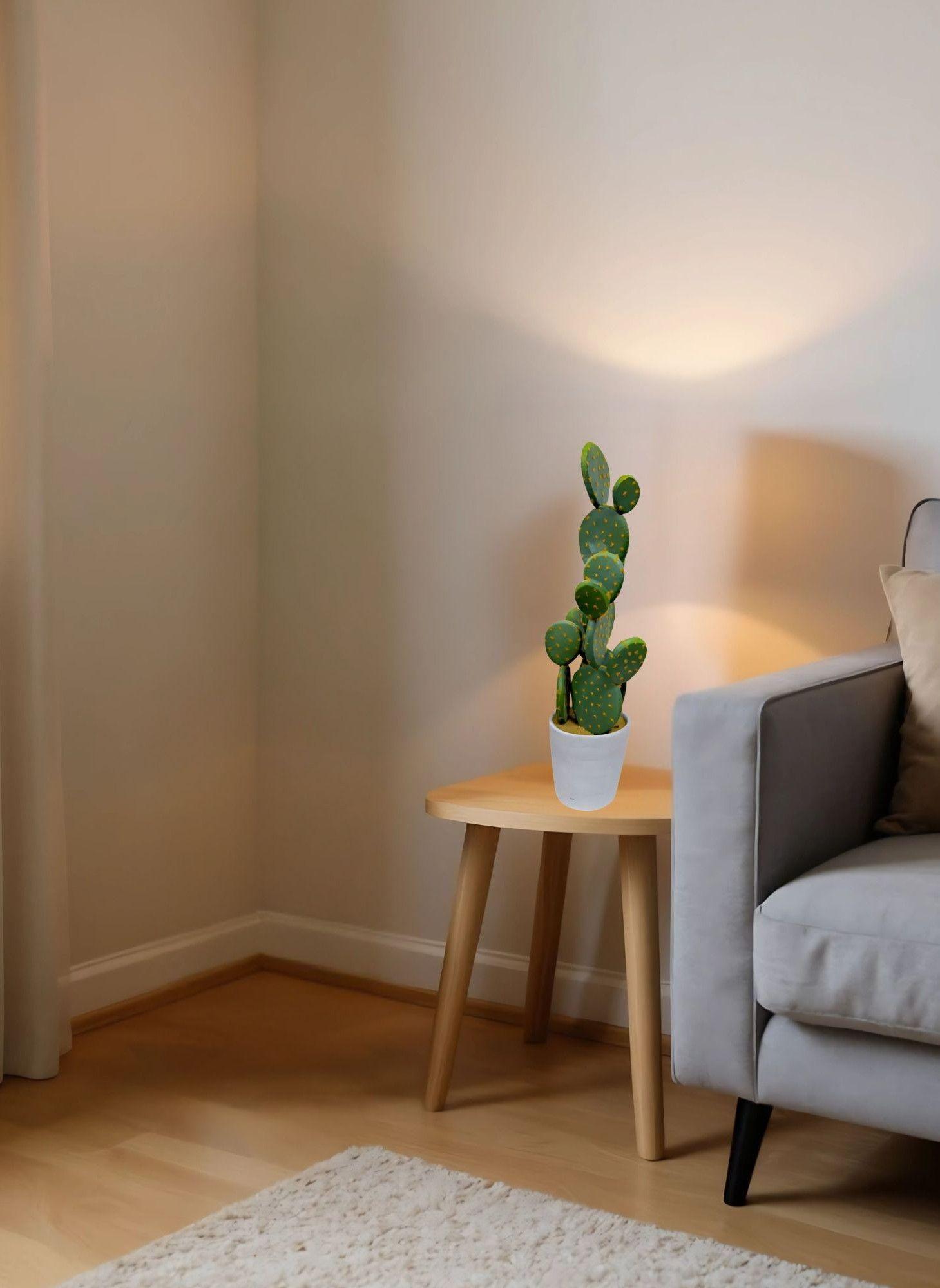 Planta Artificial Decorativa Cactus Opuntia Realista Jhn-6