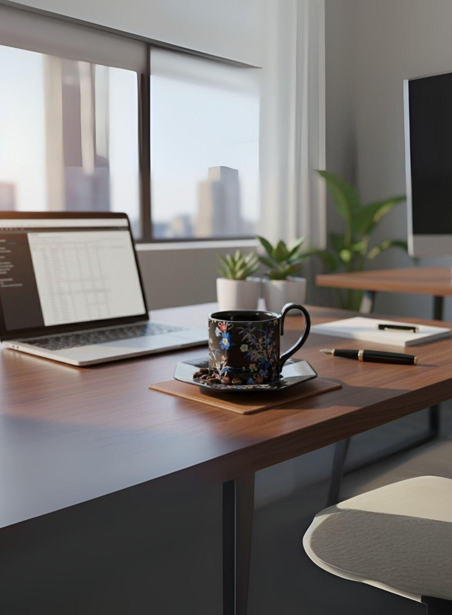 Taza Decorativa Elegante Platillo Floral Hogar Jhn-5