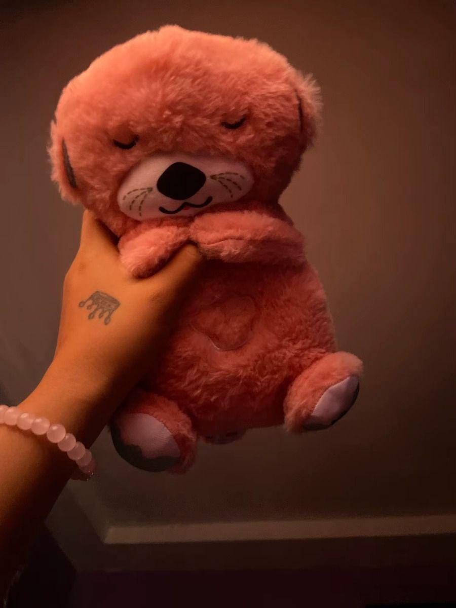 Peluche Nutria Juguete Animal Respira Bebes Dormir Lau-2