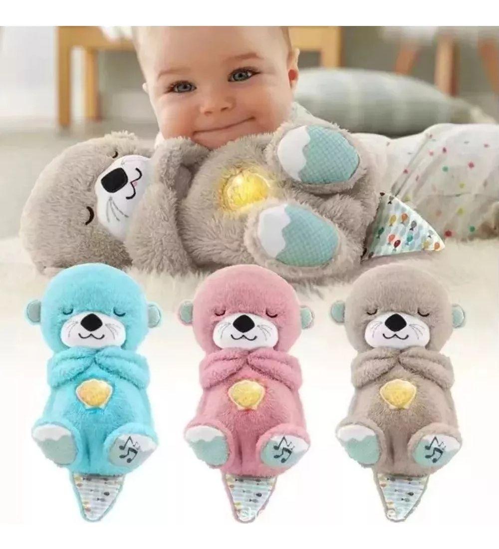 Peluche Nutria Juguete Animal Respira Bebes Dormir Lau-4