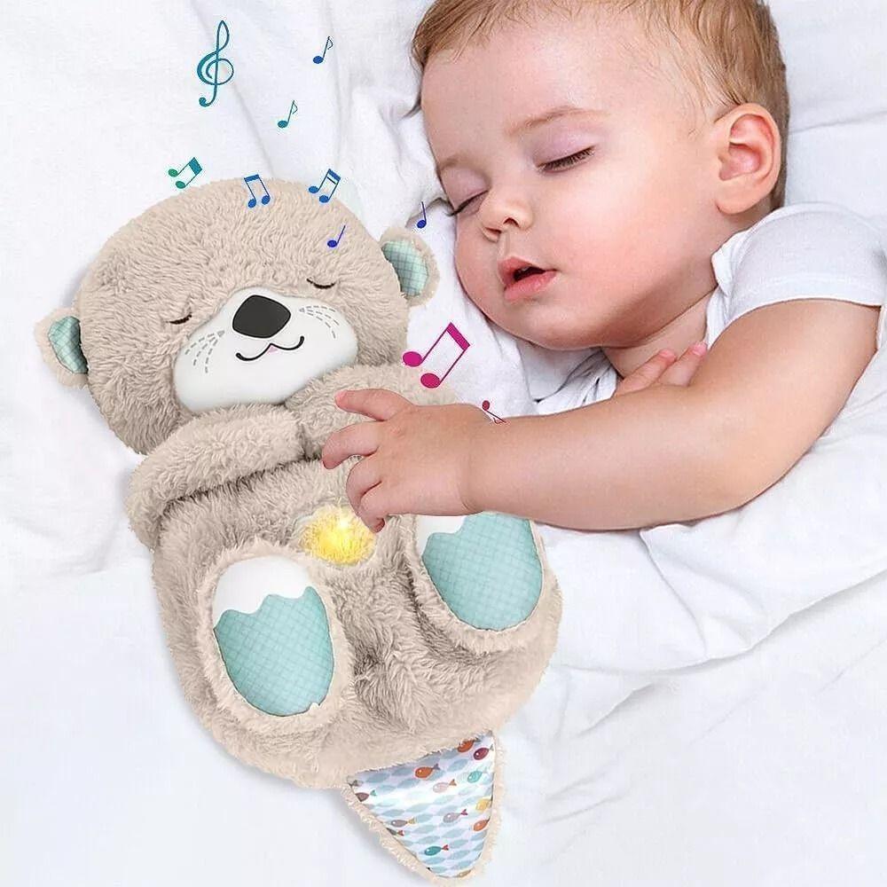 Peluche Nutria Juguete Animal Respira Bebes Dormir Lau-5