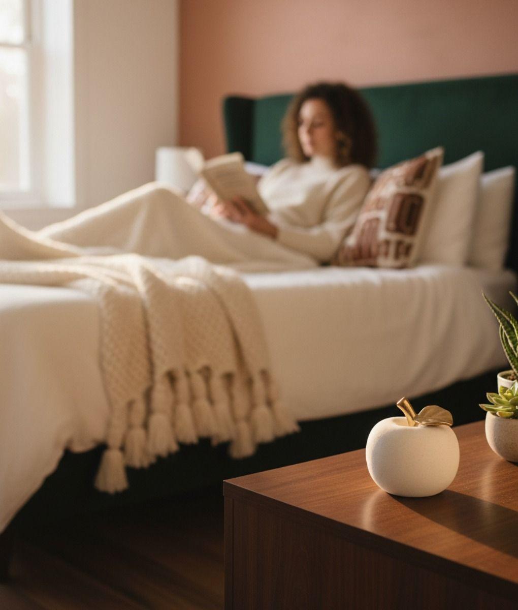 Figura Decorativa Manzana Textura Moderna Adorno Jhn-8