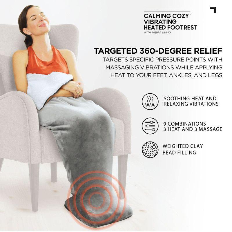 Frazada Masajeadora Sherpa Caliente Relajante 3 Modos Lau-4