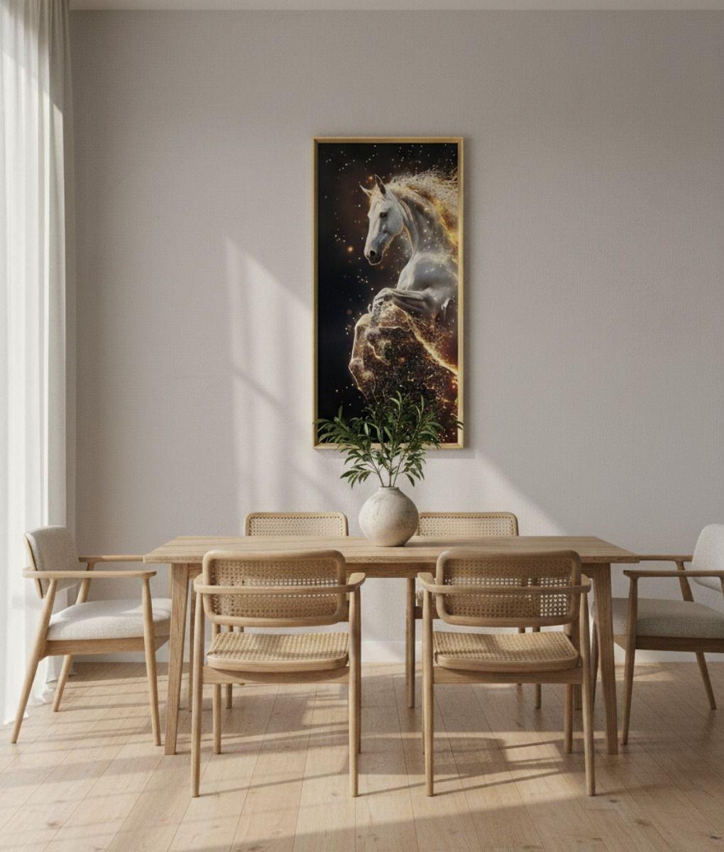 Cuadro Decorativo Arte Corcel Místico Adorno Pared Jhn-6